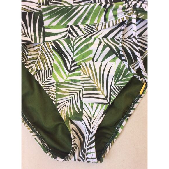 Bleu Rod Beattie Swim Bikini Bottom High Waist Tropical Swimwear - Picture 4 of 8